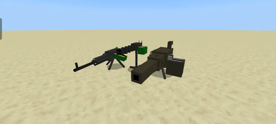 modbay_feed's tweet card. Deploy the Shooting Ranger MGT: a fast-firing, heavy machine gunner and mini-gun stand that adds firepower to your Minecraft gameplay.
