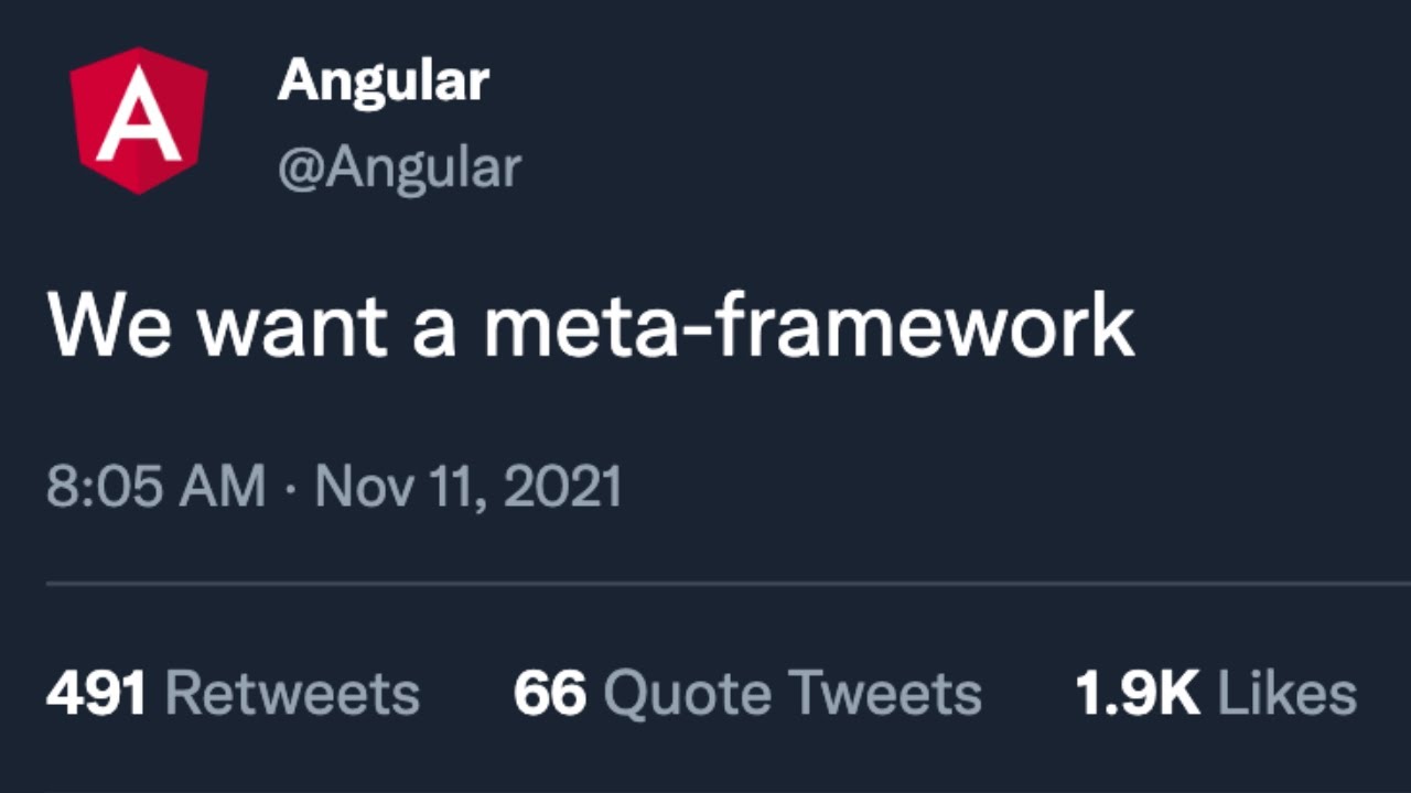 brandontroberts's tweet card. Angular needed this to happen