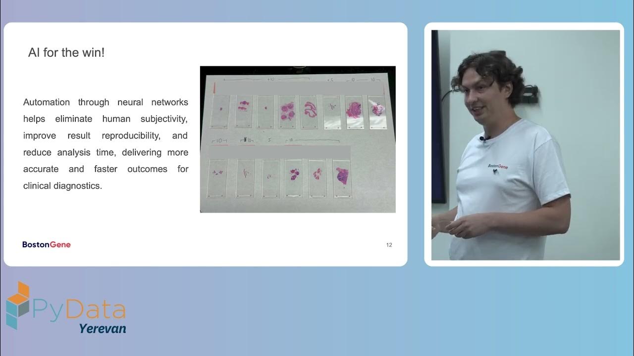 pydata_yerevan's tweet card. Aleksandr Sarachakov - Revolutionizing Cancer Treatment