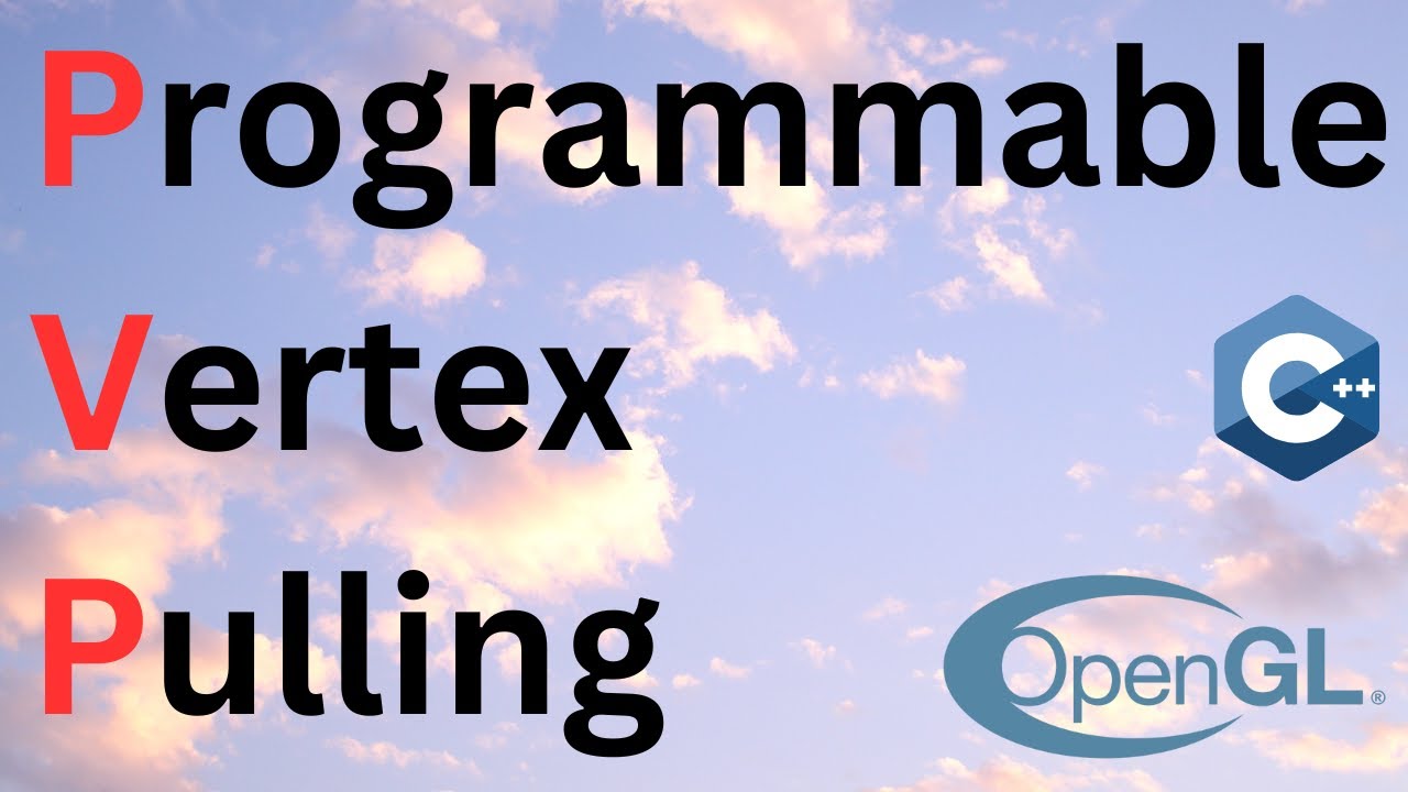 opengl's tweet card. Programmable Vertex Pulling // Intermediate OpenGL Series