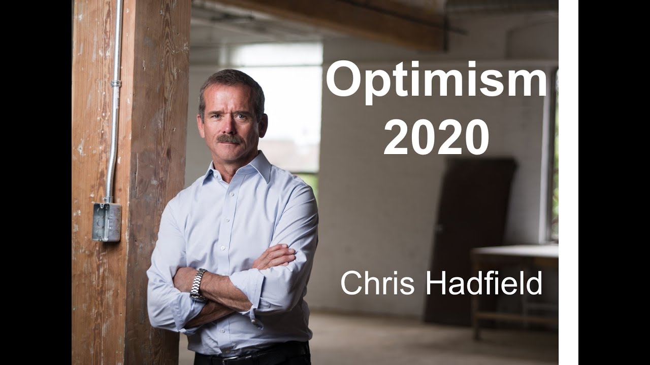Cmdr_Hadfield's tweet card. An Astronaut's Guide to Optimism 2020
