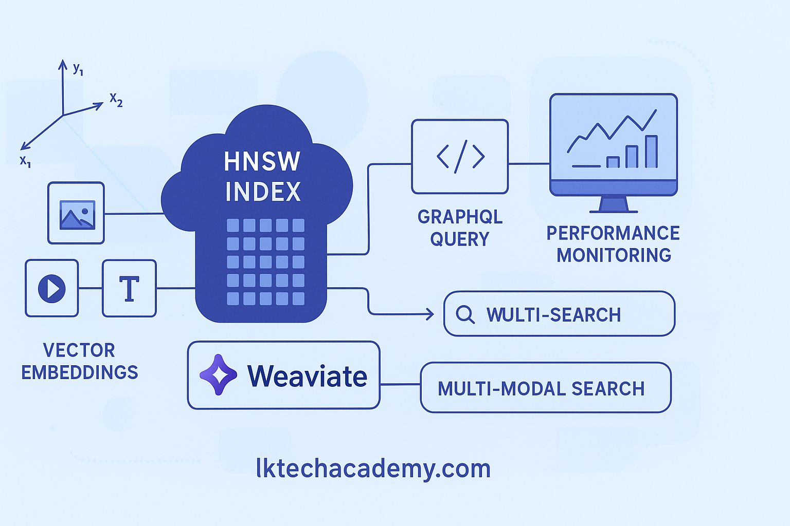 nandunh's tweet card. Complete guide to building semantic search with Weaviate vector database. Learn schema design, hybrid search, performance optimization, and production deployment.