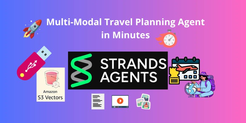 PythonTrends's tweet card. Build a production-ready multi-modal AI travel assistant using Amazon Bedrock and Strands Agents. Process images, PDFs, and videos with persistent memory. Complete Python tutorial with code example...