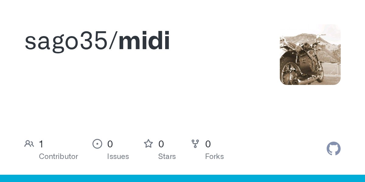 sago35tk's tweet card. Contribute to sago35/midi development by creating an account on GitHub.