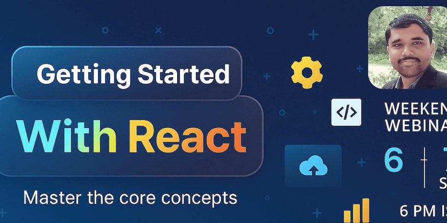 nagarjun_nm's tweet card. I'm beyond excited to announce my upcoming 2-Day React.js Online Webinar – designed for both...