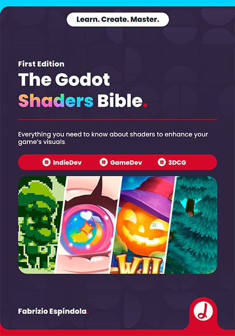 ushadersbible's tweet card. Everything you need to know about shaders to enhance your game’s visuals. Unleash the full potential of your visual creativity in Godot with The Godot Shaders Bible!