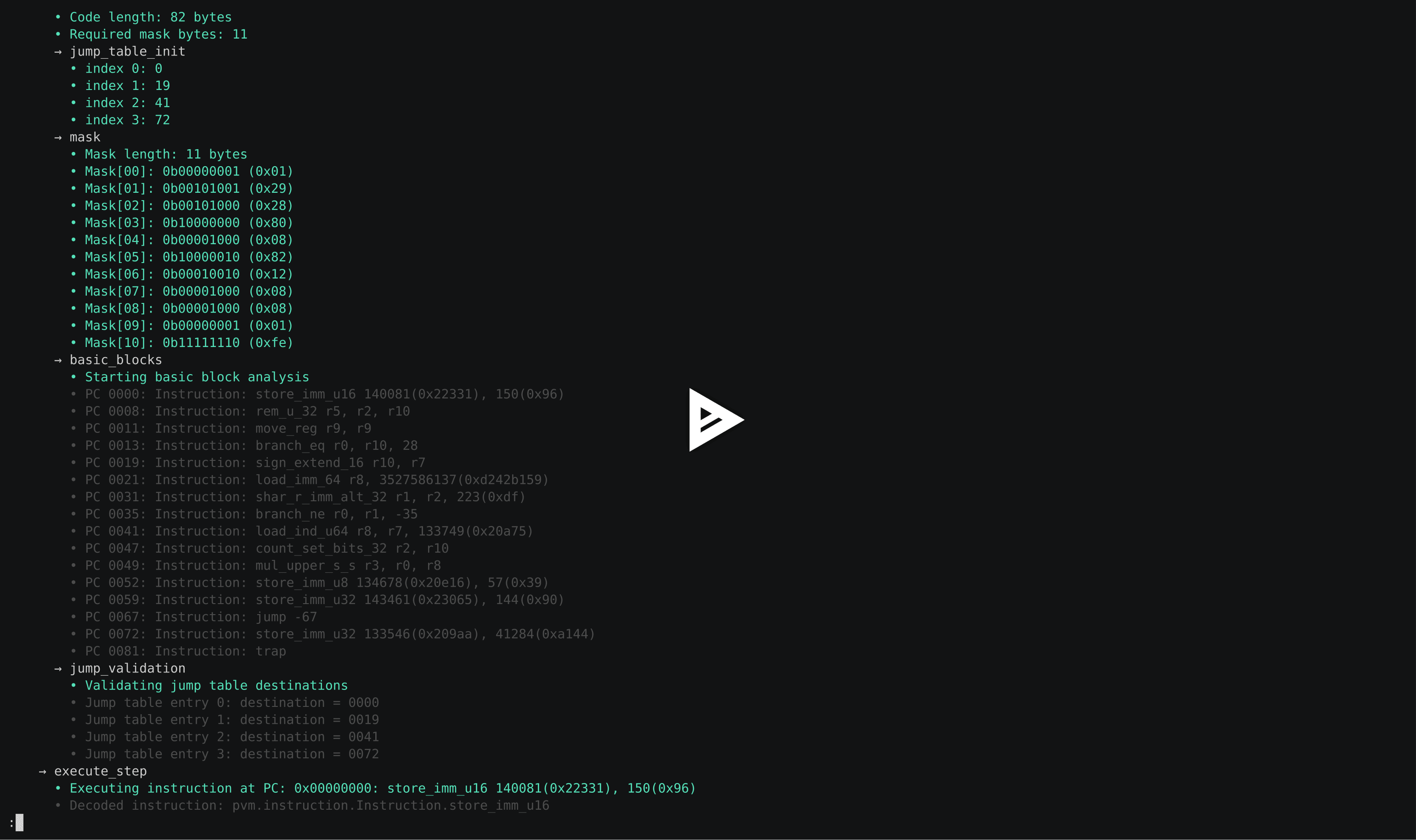 jamzig_dev's tweet card. Exploring JamZig's RISC64em implementation through procedural bytecode generation against JamZig's interpreter. Generating valid instruction sequences to test register ops, memory patterns, and con...