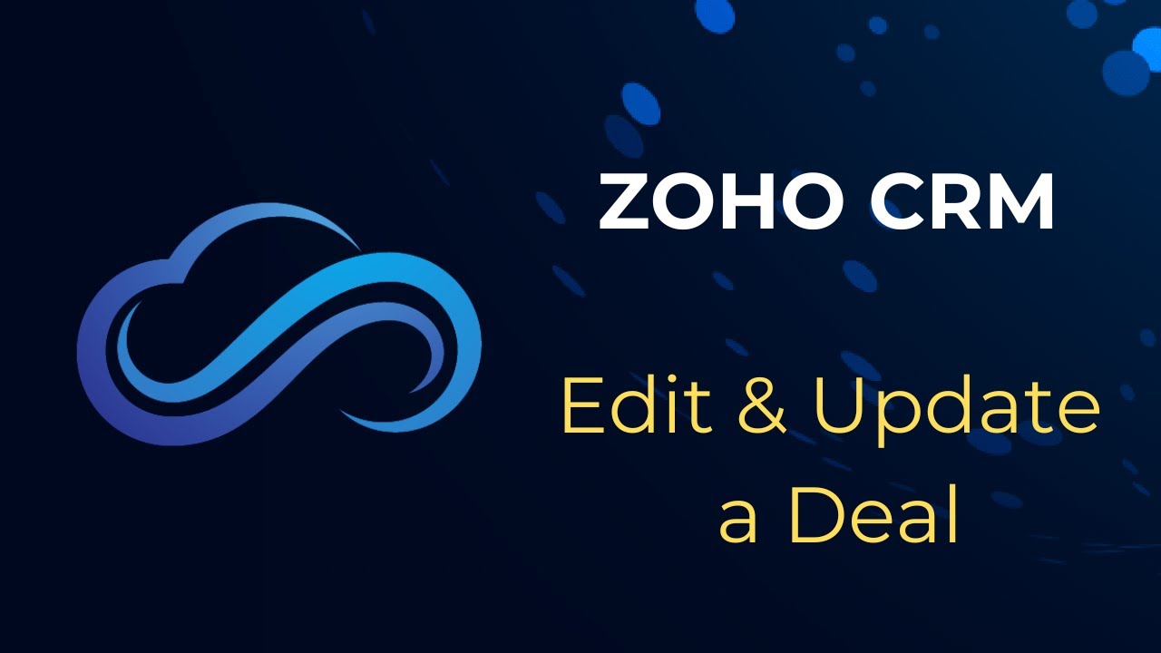 MarketLogicNet's tweet card. How to manually edit a Deal in Zoho CRM, How to change Deal Stage