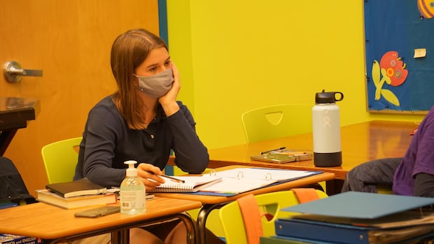 DocWeb_BC's tweet card. Andie Lawrence, a Grade 11 student, has spent her high school years under the cloud of the pandemic. Now she wonders what she's lost.