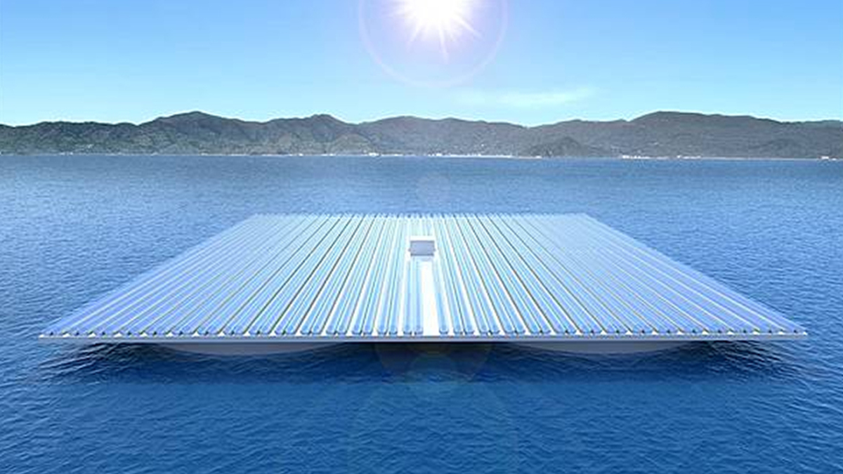 Entrepreneur's tweet card. Ocean-based solar farms could help countries hit their ambitious renewable energy goals by putting rooftop solar all over Aquaman's house.