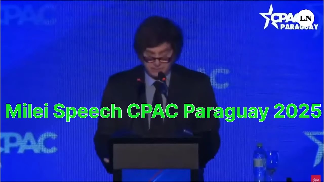 Milei_InEnglish's tweet card. Milei Speech CPAC Paraguay 2025 [In English]