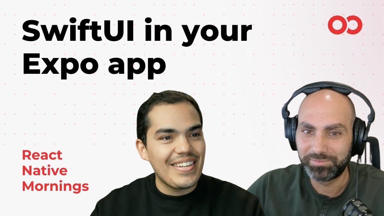 infinite_red's tweet card. SwiftUI In Your Expo App | React Native Mornings | Ep. 5