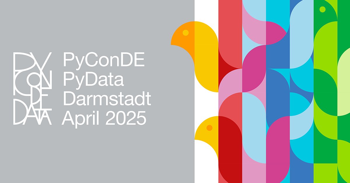 PyConDE's tweet card. PyCon DE & PyData