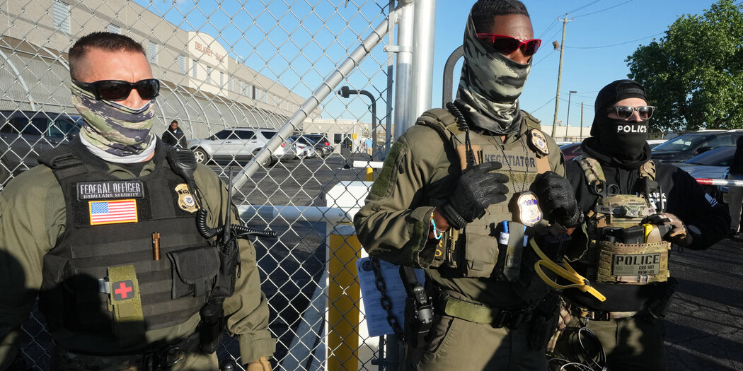 BrennanCenter's tweet card. The Trump administration is being open about its plans to violate Americans’ First and Fourth Amendment rights.