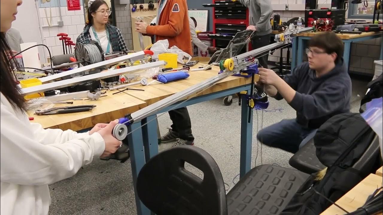 UMNRobotics's tweet card. Ri3D 2023 Day 3 - Intake Elevator Progress