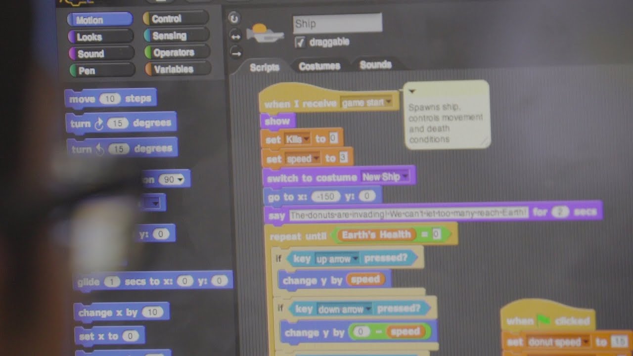 CodingWithKids's tweet card. Why top universities teach drag and drop programming