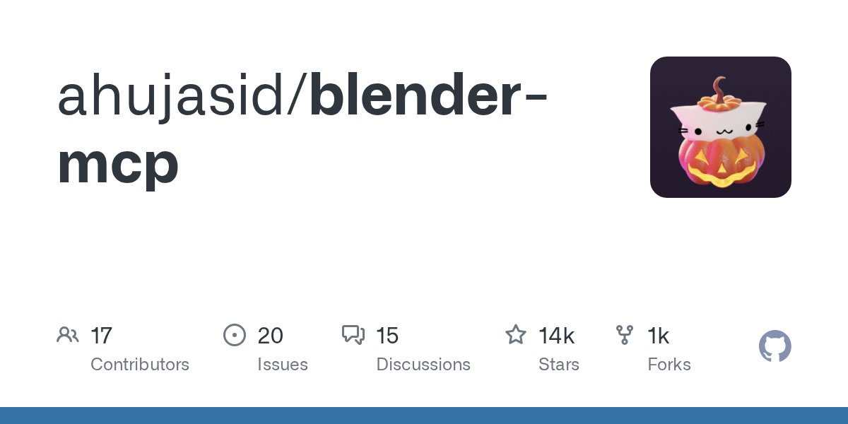 sidahuj's tweet card. Contribute to ahujasid/blender-mcp development by creating an account on GitHub.
