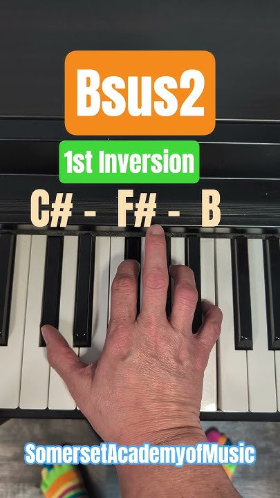BrianGPowell's tweet card. B Suspended 2nd Chord Piano Inversions #pianotutorial #pianochords