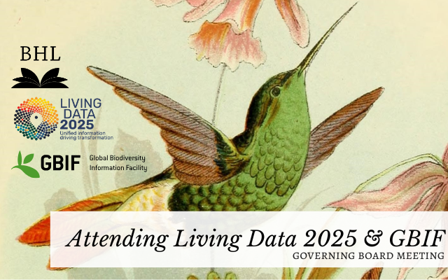 BioDivLibrary's tweet card. This month, members of the biodiversity community from across the globe gathered in Bogotá, Colombia, for two major meetings: the Global Biodiversity Information Facility (GBIF) Governing Board Mee…