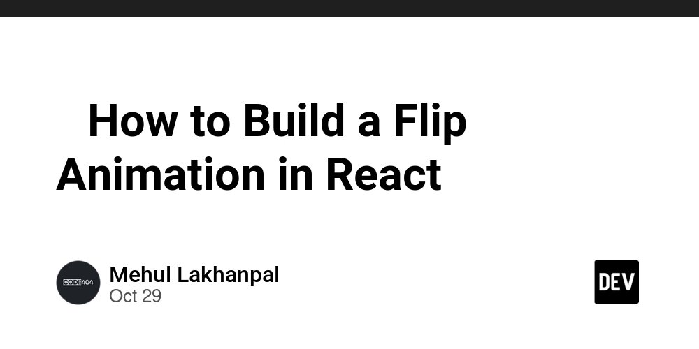 nagarjun_nm's tweet card. Want to add smooth, interactive UI flair to your app? This tutorial shows you how to build a flip...