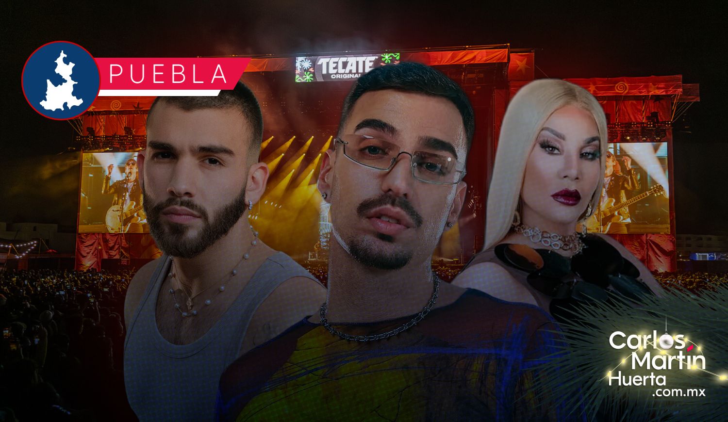 carlosmartinh's tweet card. El Festival Resuena Dos Equis ha confirmado la lista oficial de artistas que integrarán su segunda edición. El evento se llevará a cabo el próximo 21 de marzo en el Foro Cholula con un enfoque en el...