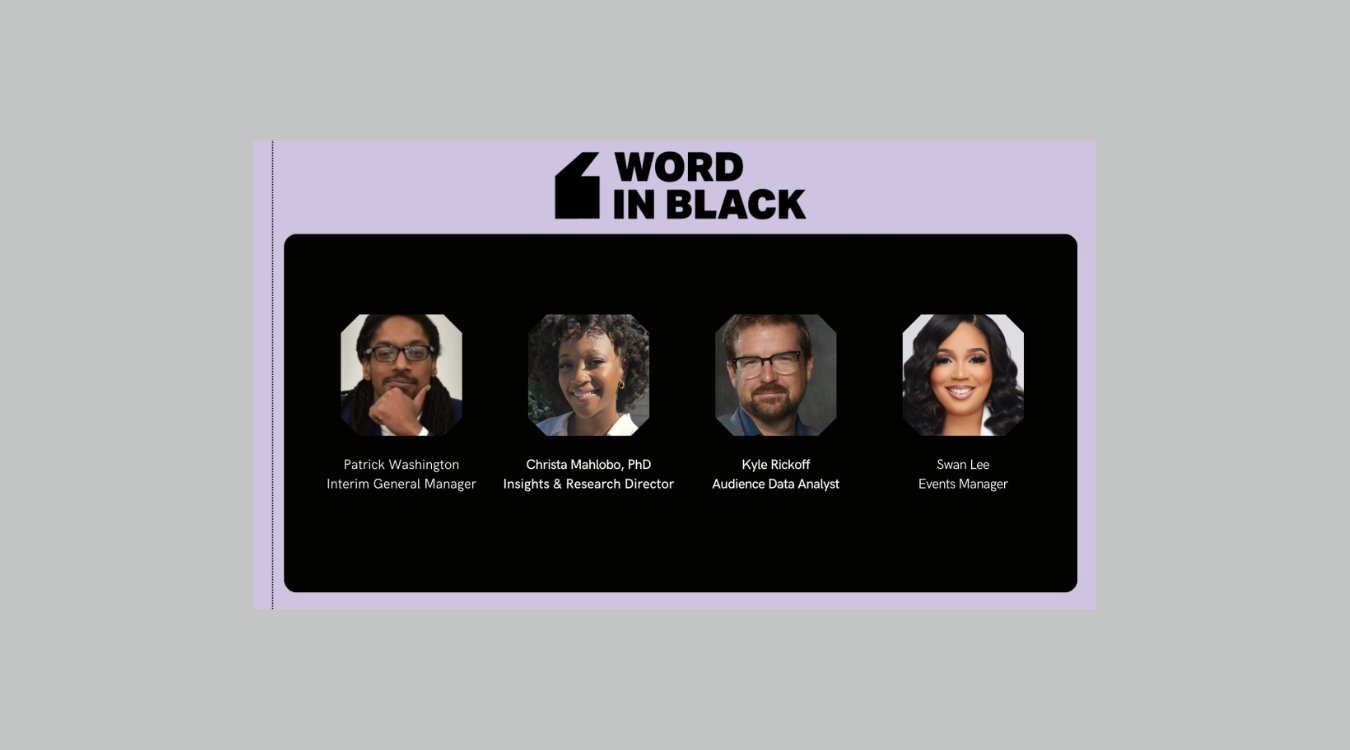 LocalMediaAssoc's tweet card. Word In Black, a public benefit corporation, is proud to announce the expansion of its leadership and operations team with the addition of three new employees and the appointment of a new interim...