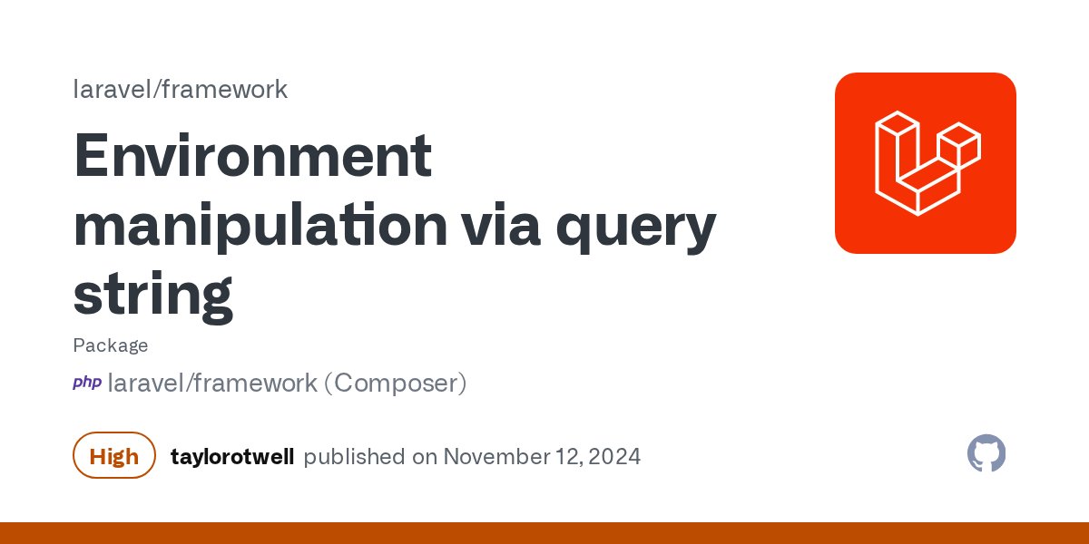 circleback's tweet card. ## Description When the `register_argc_argv php` directive is set to `on` , and users call any URL with a special crafted query string, they are able to change the environment used by the framew...