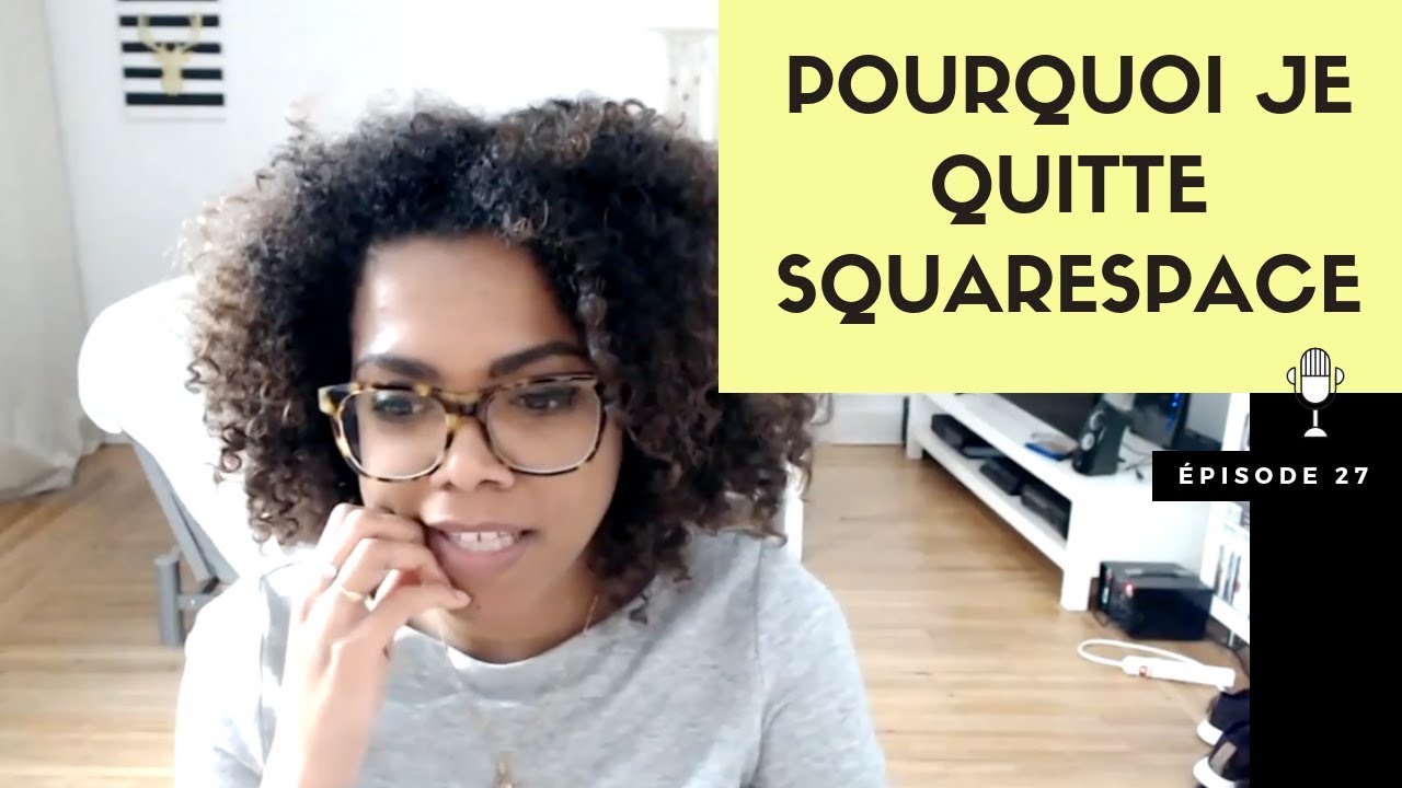 Blogtrepreneure's tweet card. Pourquoi je quitte Squarespace