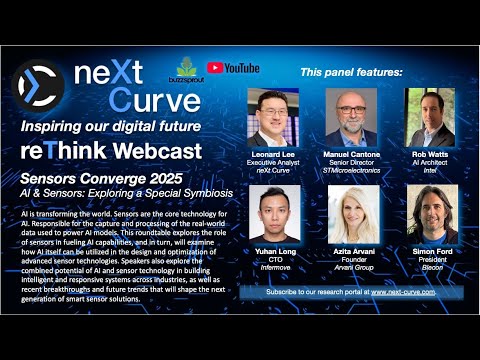 neXt_Curve's tweet card. Sensors Converge 2025: Leaders' Roundtable - AI and Sensors: Explor...