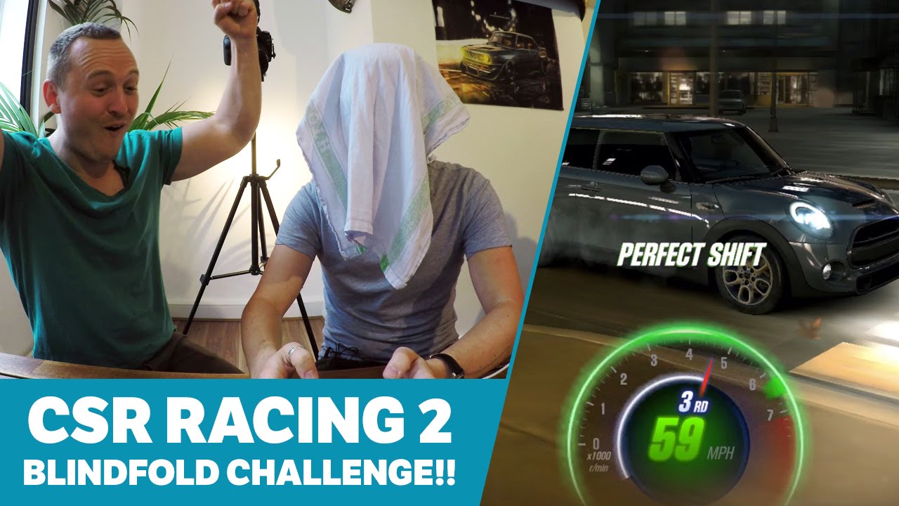 CarThrottle's tweet card. CSR Racing 2 Blindfold Challenge!