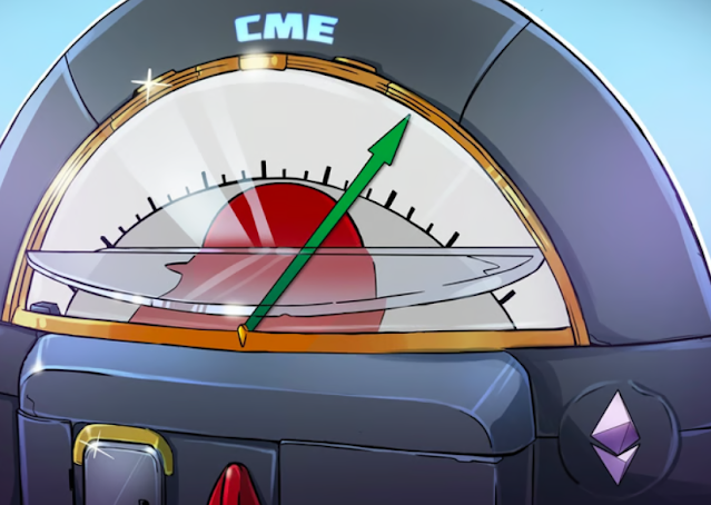 RWhitenews's tweet card. CME Ether futures volume surpasses Bitcoin, reigniting the ETH super-cycle debate. Analyze what rising institutional interest means for Ethereum.