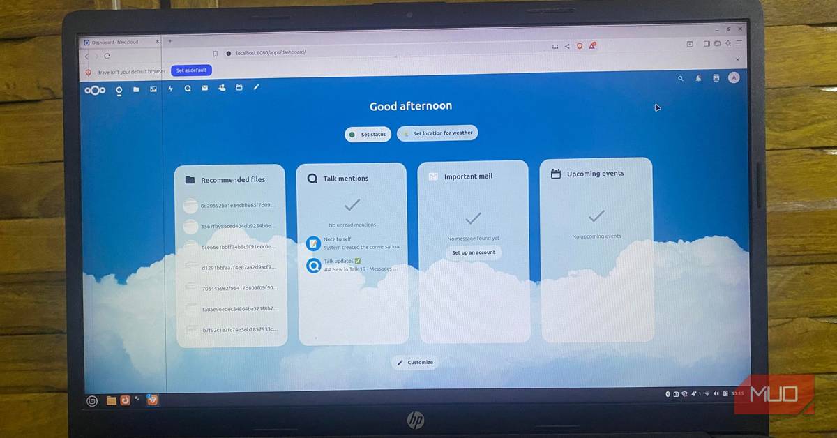Nextclouders's tweet card. A self-hosted cloud is very liberating and surprisingly not as hard to set up.
