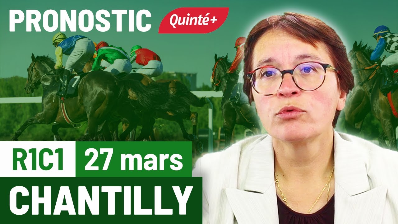 FlashTurf's tweet card. Pronostic PMU Quinté Flash à Chantilly, R1C1 du 27 mars 2025