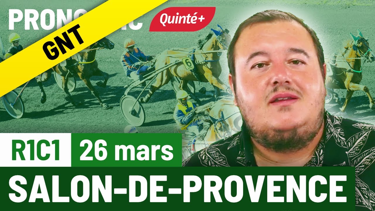 FlashTurf's tweet card. Pronostic PMU Quinté Flash à Salon de Provence, R1C1 du 26 mars 2025