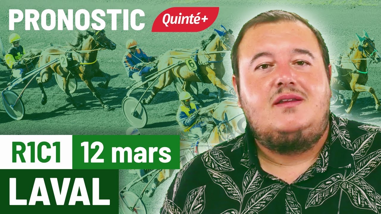 FlashTurf's tweet card. Pronostic PMU Quinté Flash à Laval, R1C1 du 12 mars 2025