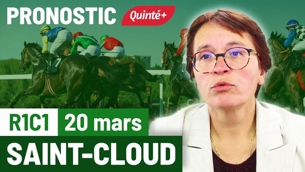 FlashTurf's tweet card. Pronostic PMU Quinté Flash à Saint Cloud, R1C1 du 20 mars 2025