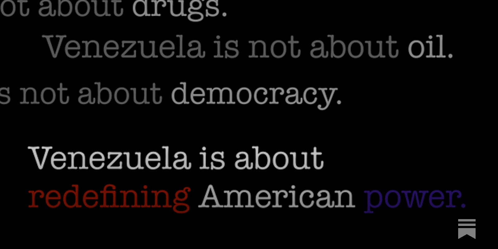 MollyMcKew's tweet card. President Trump has pushed the nation toward a fulcrum — a point where the entire definition of American power could unhinge, and after which there is greatly increased risk for the United States of...