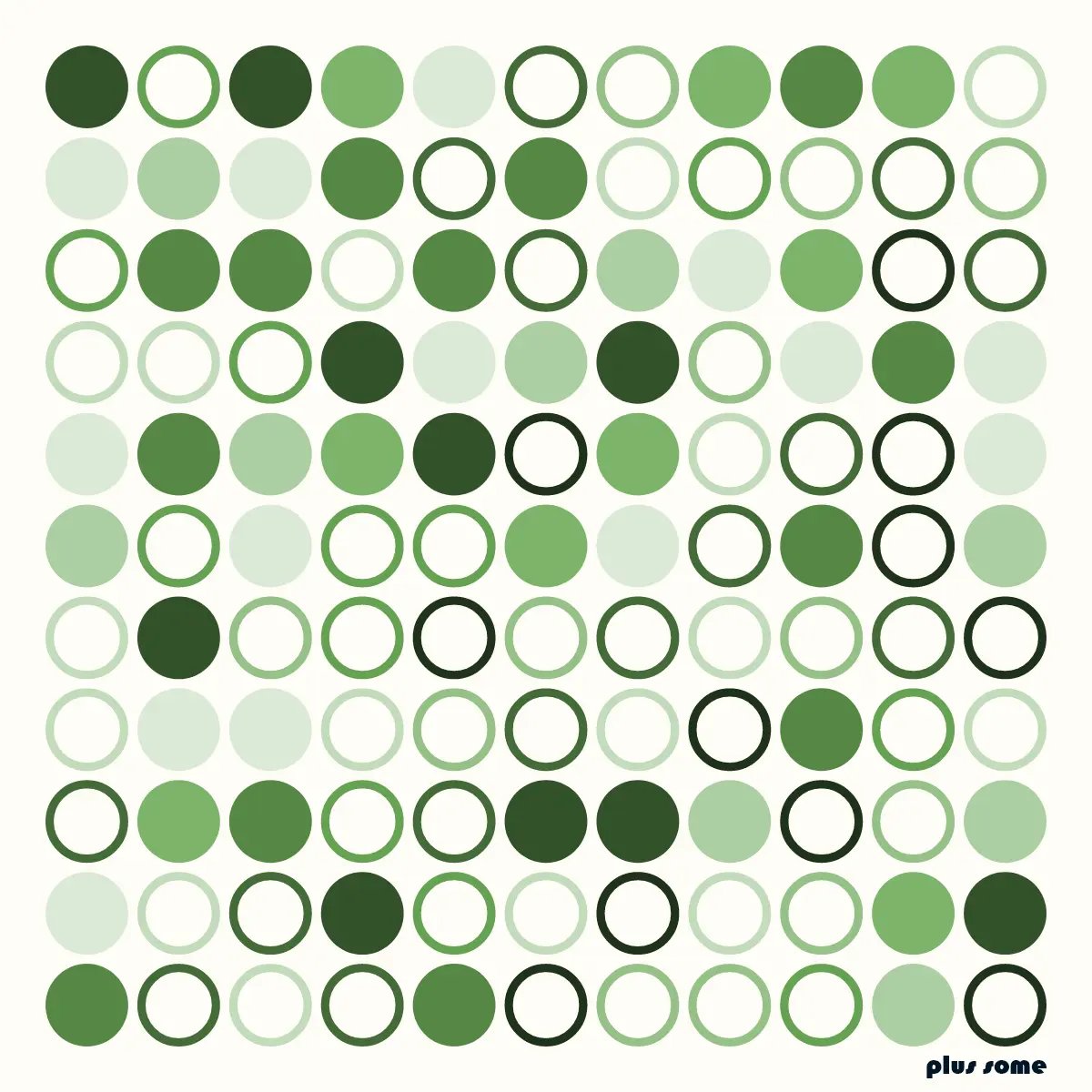 satoshibles's tweet card. A collection of 3141 pieces of generative artwork based on the decimal digits of pi. It's free, just like trigonometry.