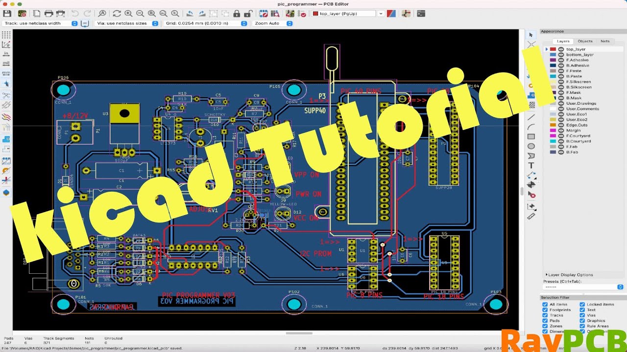RaymingTech's tweet card. 4 Layer PCB Power and Ground Plane Design Current Path and Density...