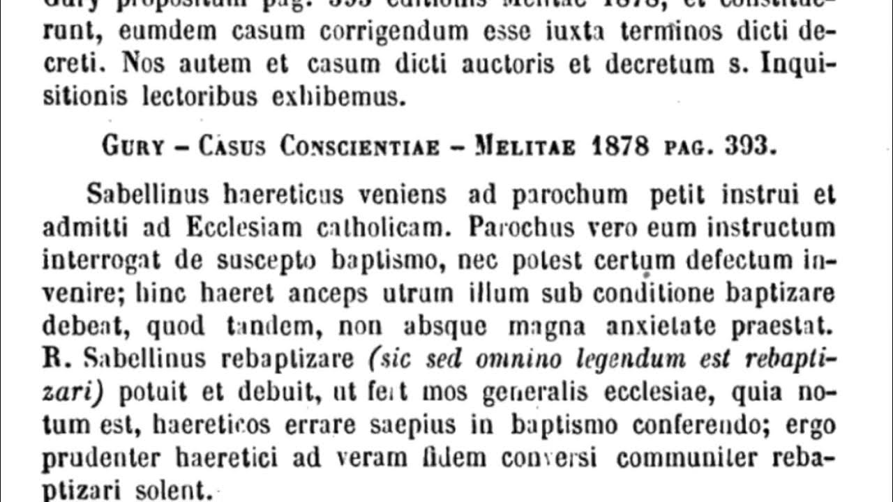 ProLateranvs's tweet card. Ex. S. Congr. S.R.U.I. Decisio De Receptione Haereticorum Conversorum...