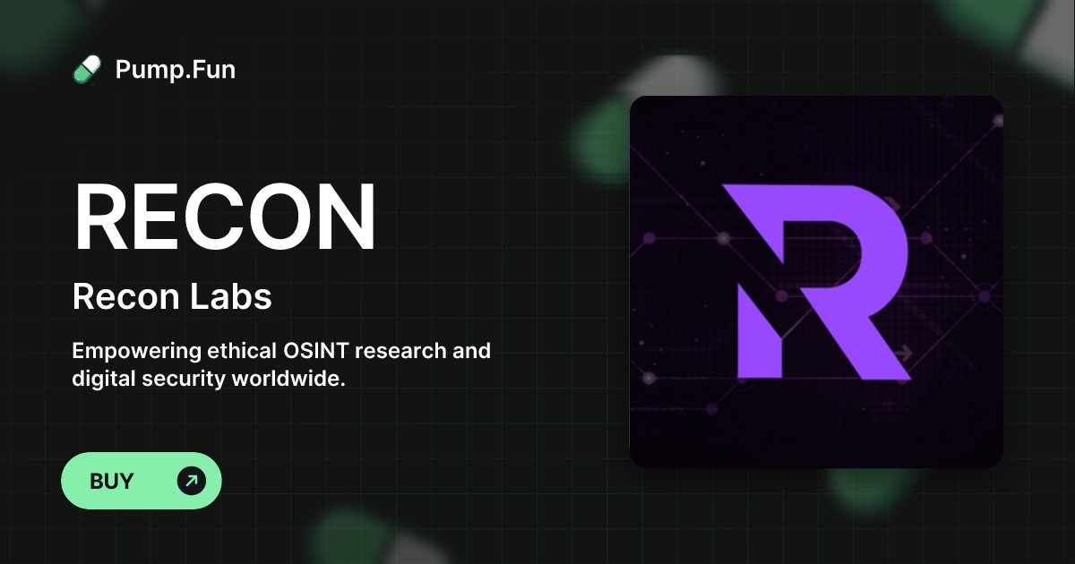 Reconlab_AI's tweet card. Empowering ethical OSINT research and digital security worldwide.