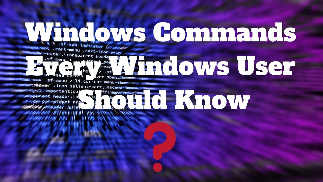 Britec09's tweet card. Windows Commands Every Windows User Should Know