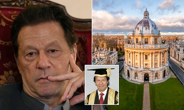 FarhanKVirk's tweet card. The University of Oxford has received angry emails and a petition after Imran Khan revealed plans to run for chancellor from his prison cell in Pakistan .