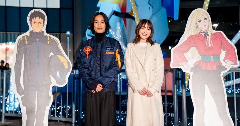 oricon_anime_'s tweet card. ニュース｜　最新作『機動戦士ガンダム 閃光のハサウェイ キルケーの魔女』（2026年1月30日公開）を記念して、2021年公開の前作『機動戦士ガンダム 閃光のハサウェイ』舞台あいさつ付き上映がららぽーと福岡で開催。ハサウェイ・ノア役の小野賢章、ギギ・アンダルシア役の上田麗奈は影ナレーションで劇中のせりふを生披露し、会場をわかせながらの登場となった。　集まったファンに小野は「約5年ぶりの『閃光...