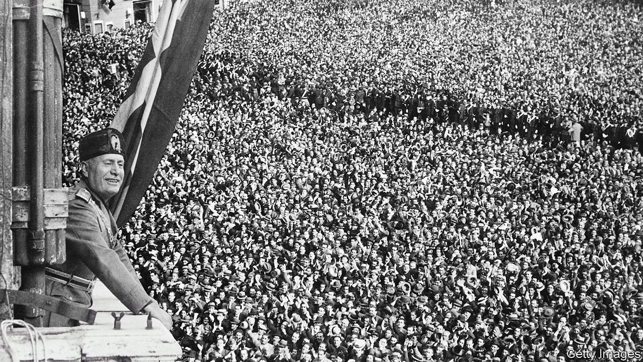 TheEconomist's tweet card. Paul Corner explains the distortion in “Mussolini in Myth and Memory”