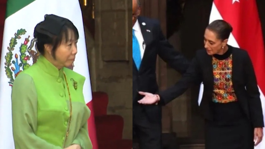 CriptomaniaWeb's tweet card. La presidente de México, Claudia Sheinbaum, recibió este lunes a su homólogo de Singapur, Tharman Shanmugaratnam, para una reunión oficial.