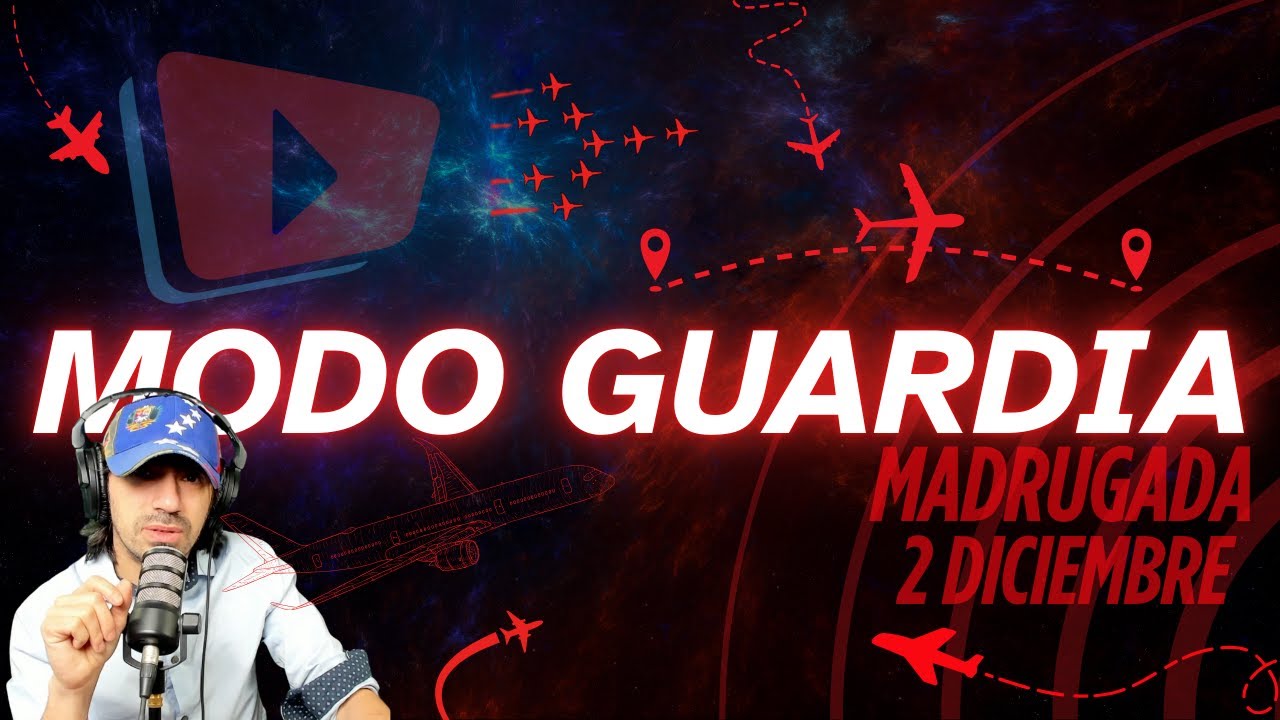 GastonLevar's tweet card. MODO GUARDIA - Movimiento aéreo en el Caribe - Madrugada 1 Diciembre...