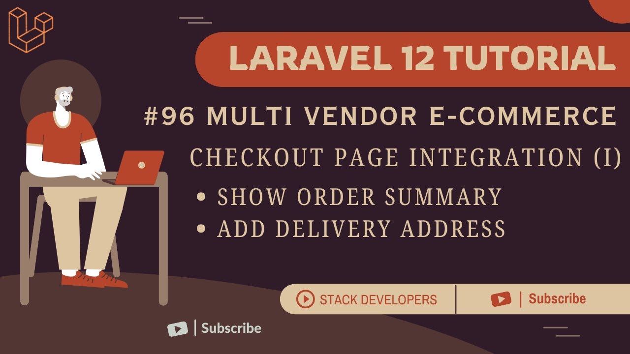 stacdevelopers's tweet card. Laravel 12 Tutorial #96 | Checkout Page Integration (I): Order...