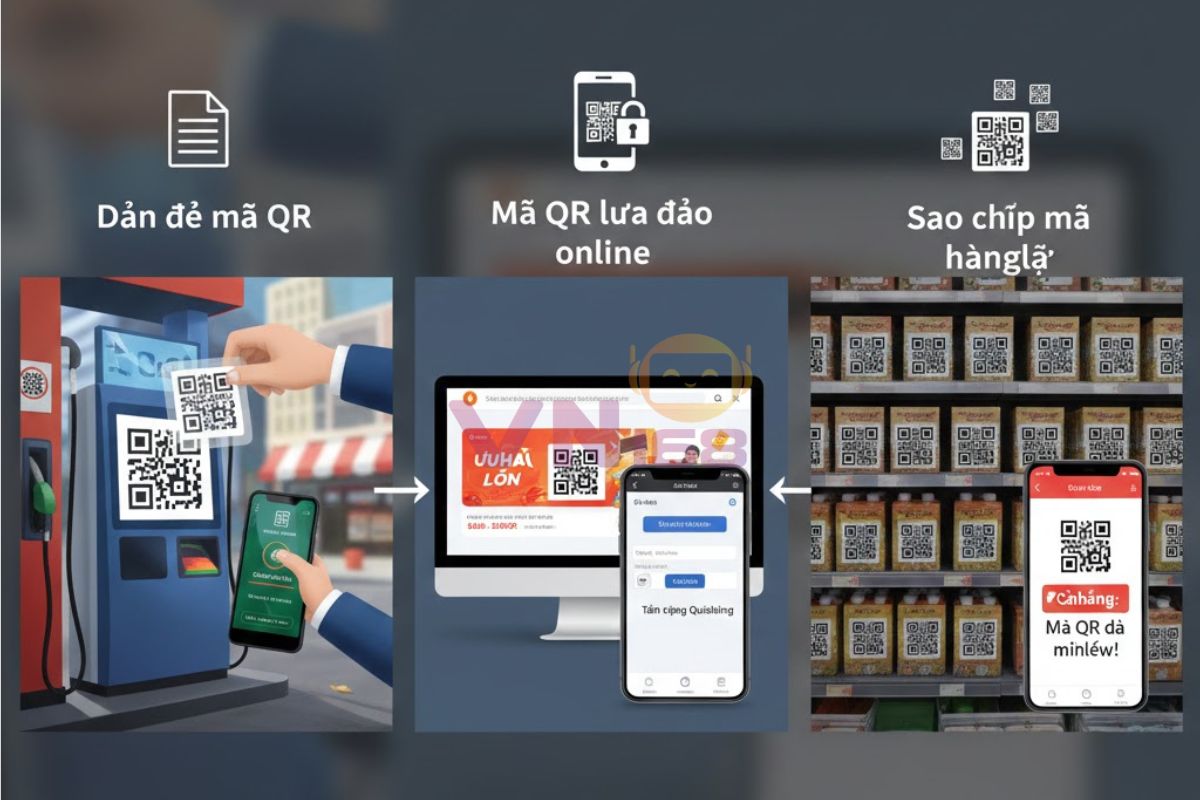 vn168ai's tweet card. Mã QR có bị làm giả không? Báo cáo 2025 phân tích rủi ro Quishing, dán đè, sao chép và hướng dẫn quét mã QR an toàn cho người dùng