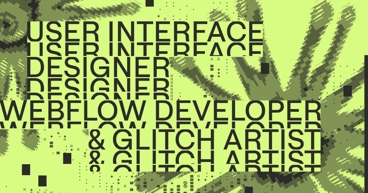 e1xy__glitch's tweet card. Freelance UI Designer, Webflow Developer & Glitch Artist crafting experimental web experiences. Argentinian Based in Madrid, let's connect for creative projects